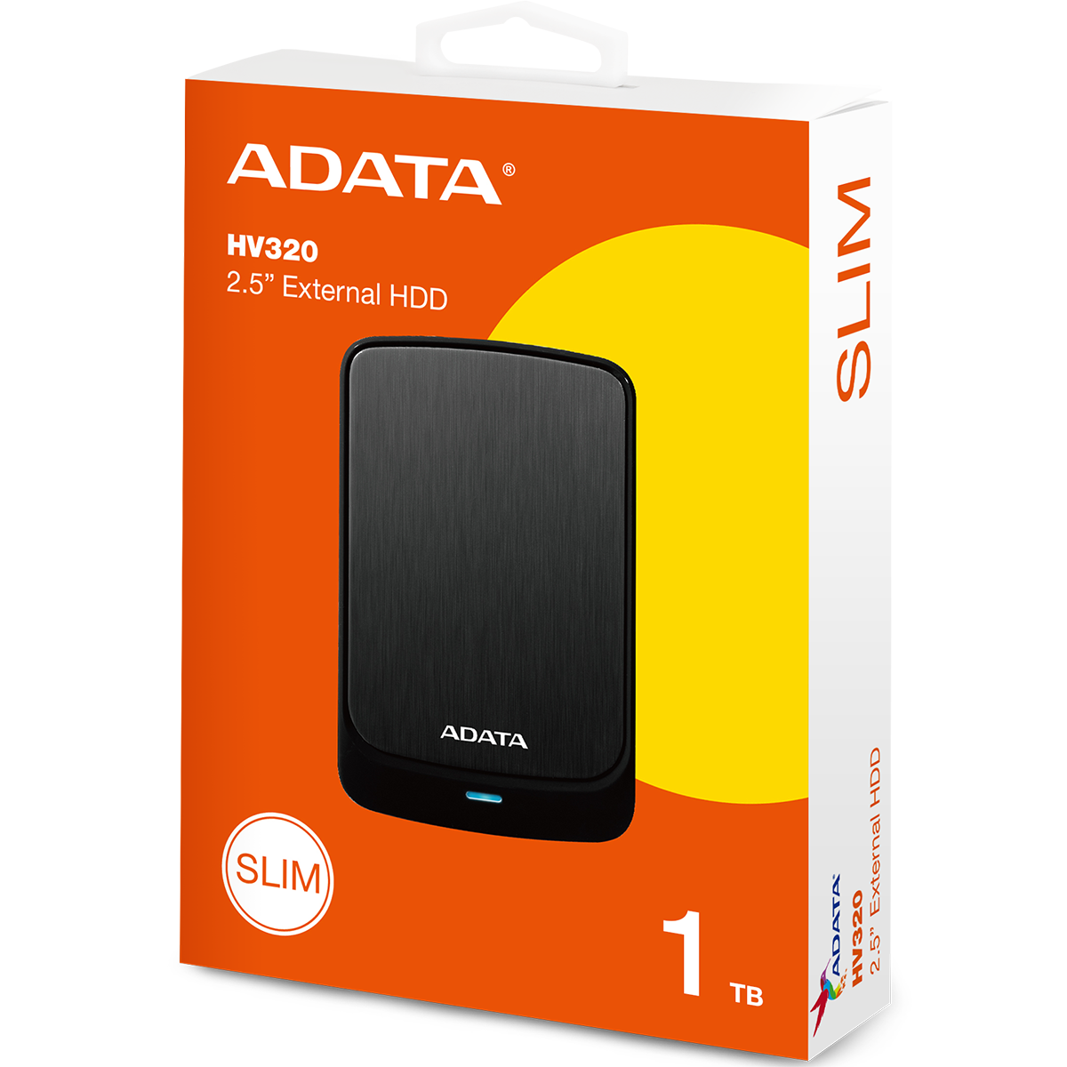 Жесткий диск A-Data USB3.1 1TB AHV320-1TU31-CBK HV320 2.5" черный