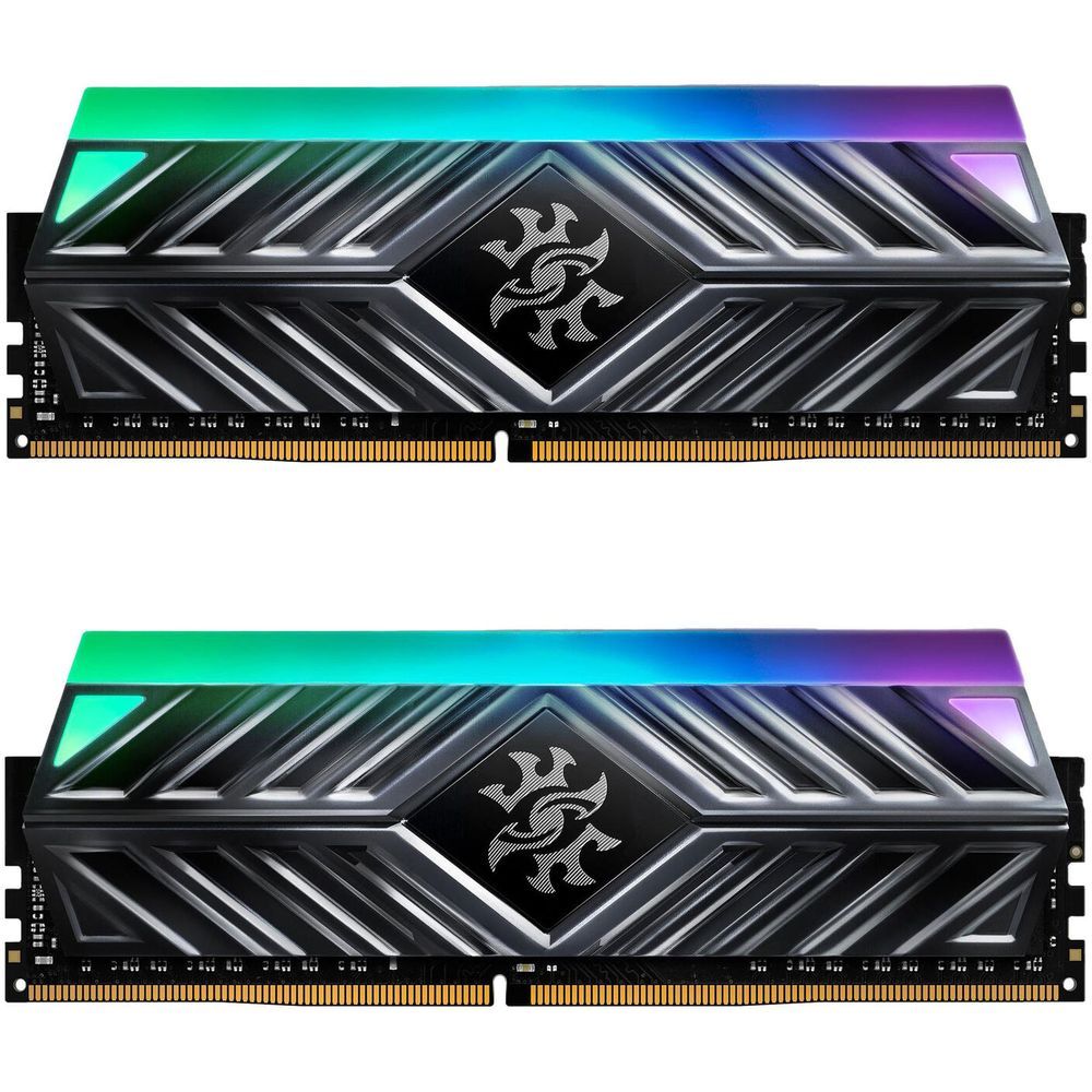 Модуль памяти ADATA OEM 32GB ADATA DDR4 3200 DIMM XPG SPECTRIX D41 RGB Grey Gaming Memory AX4U320016G16A-DT41 Non-ECC, CL16, 1.35V, Heat Shield, Kit (2x16GB), RTL (931184) oem