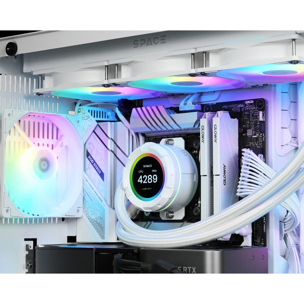 Система водяного охлаждения ID-Cooling SL360 XE ARGB Soc-AM5/AM4/1200/1700/1851 белый 4-pin 14-30dB 
