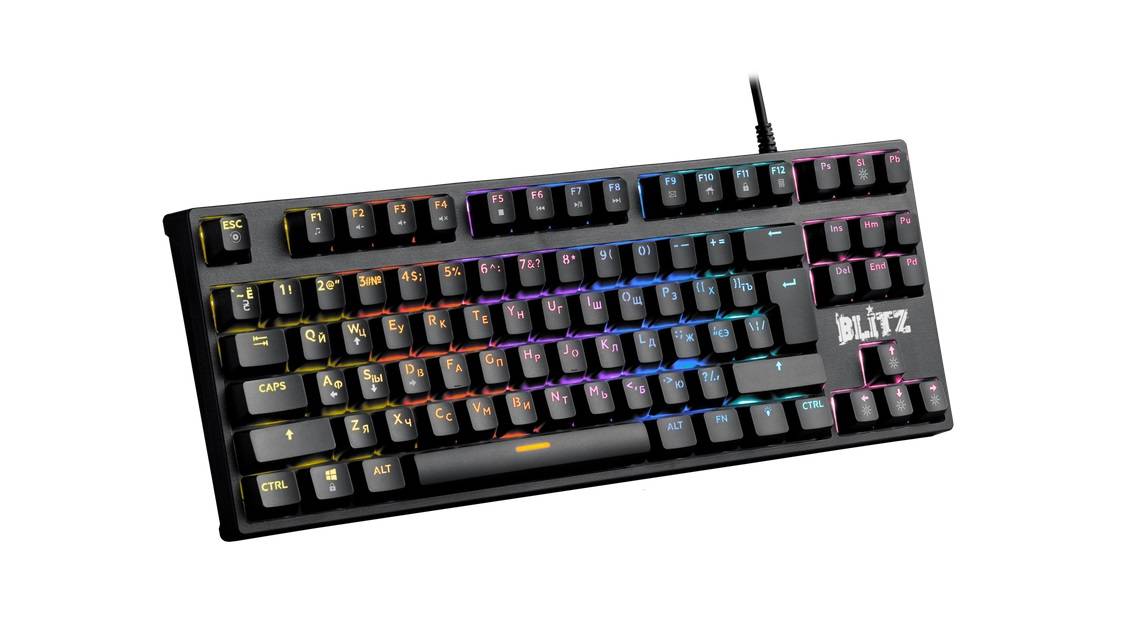 Механическая клавиатура Defender Blitz GK-240L RU, Rainbow