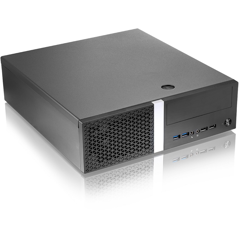 Корпус с блоком питания Foxline mATX Desktop 300W FL-211 mATX case, black, w/PSU TFX 300W, w/2xUSB2.