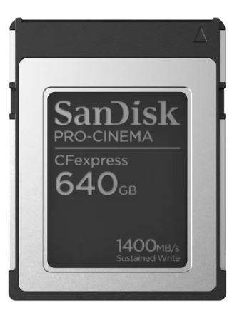 Флеш карта CFexpress Type B 640GB SanDisk CFexpress™ PRO-CINEMA Type B 1400/1500 Mb/s