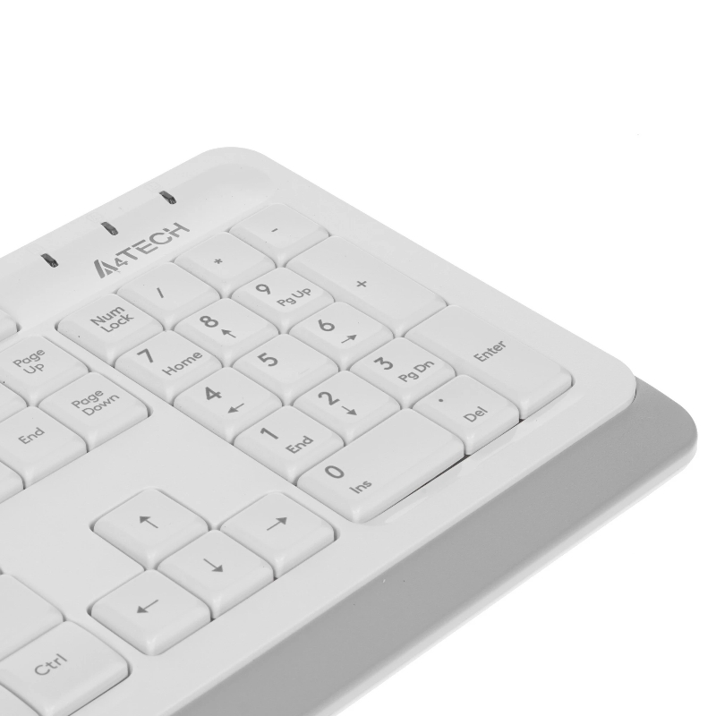 Клавиатура + мышь A4Tech Fstyler FG1010 клав:белый/серый мышь:белый/серый USB беспроводная Multimedi