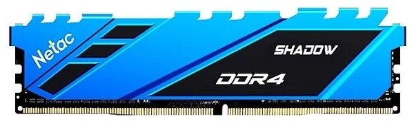 Оперативная память Netac Shadow 16GB DDR4-3200 (PC4-25600) C16 16-20-20-40 1.35V XMP NTSDD4P32SP-16B