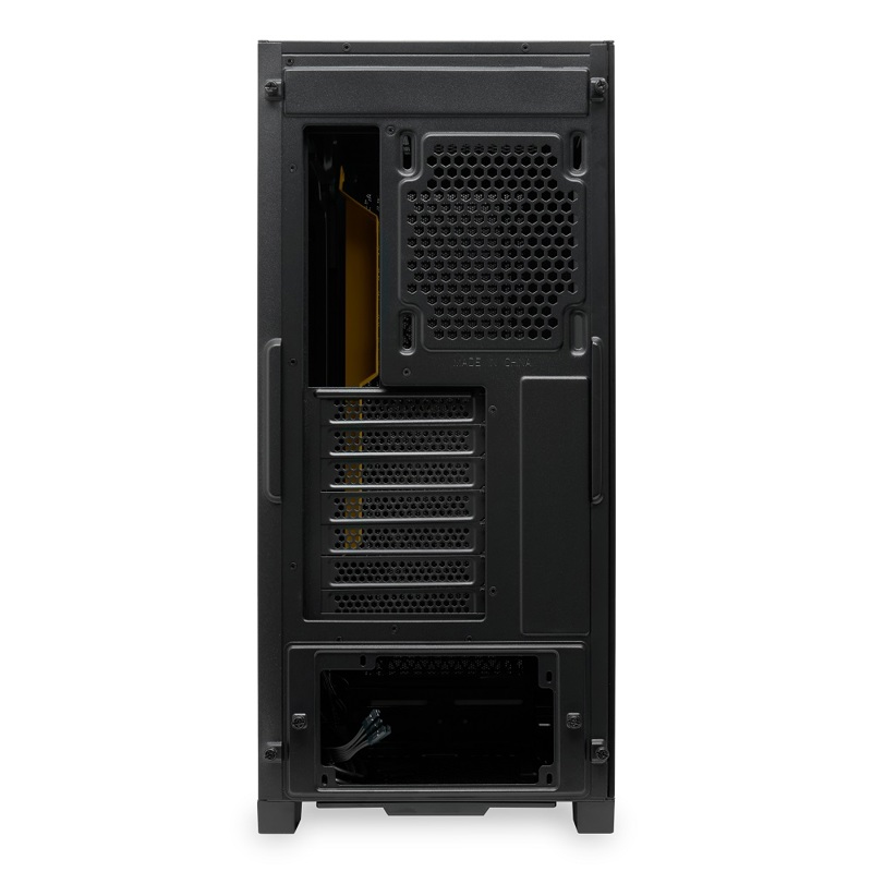Корпус HSPD M541, Mesh Mid Tower, Black, TG, 0.7 SPCC, no fans, ATX, mATX, mITX, 170/405/210mm, 2x2.