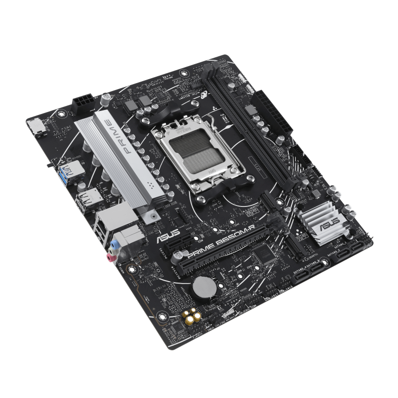Материнская плата Asus PRIME B650M-R Socket AM5 AMD B650 2xDDR5 mATX AC`97 8ch(7.1) 2.5Gg RAID+HDMI