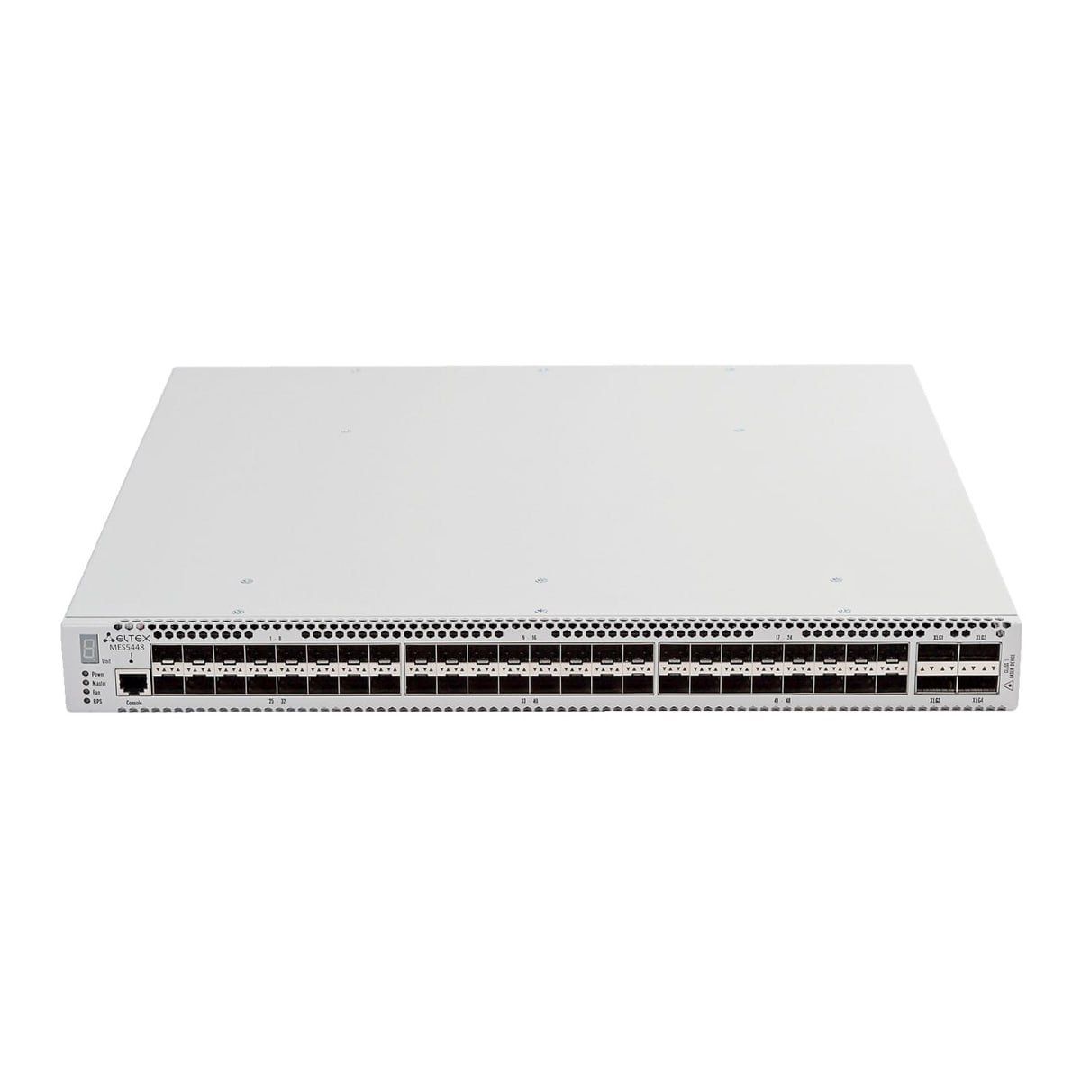 ELTEX MES5448 Ethernet-коммутатор 48 портов 10G Base-R, 4 порта 40G(QSFP), коммутатор L3, 2 слота дл
