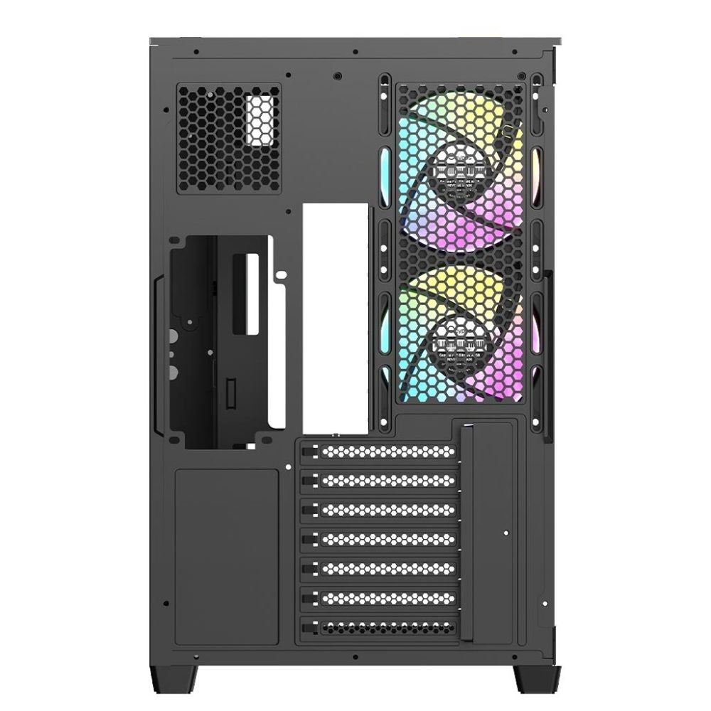 Корпус Ocypus Delta C74 BK ARGB, Midi-Tower, TG, 2x120mm ARGB, 2xUSB-A 3.0 + 1xUSB-C 3.1, ATX, mATX,