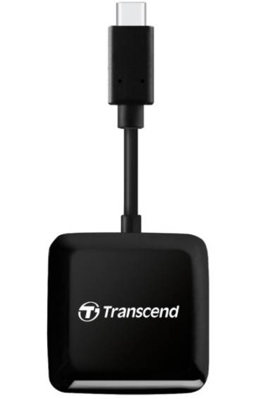 Micro SecureDigital Transcend RDC3 SD/microSD Card Reader, USB 3.2 Gen 1, Black, Type C TS-RDC3