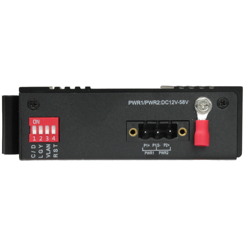 Медиаконвертер OSNOVO OMC-1000-11X/I Промышленный компактный медиаконвертер Gigabit Ethernet. Порты: