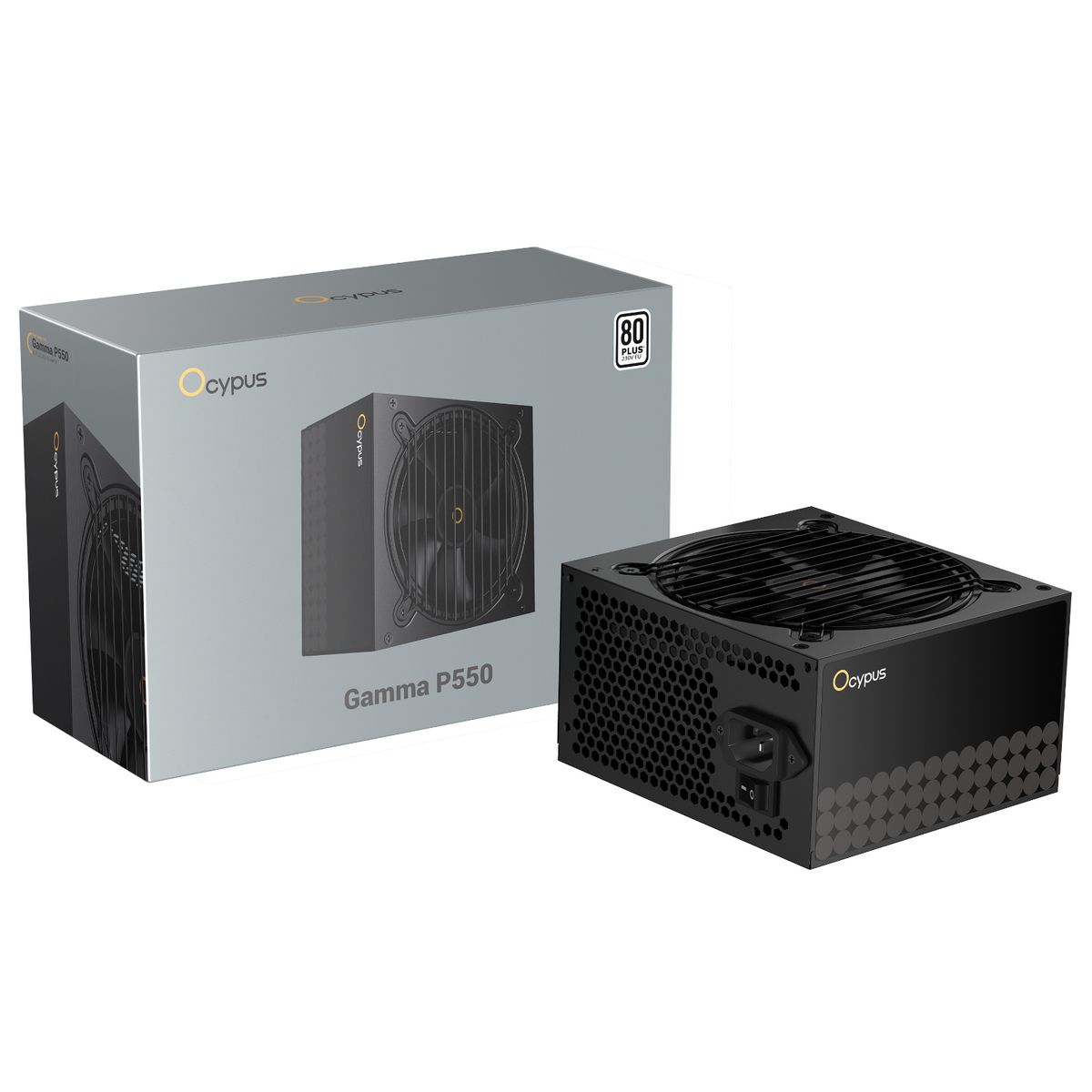 блок питания Ocypus Gamma P550, 550W, APFC, 80+, 120mm Fan (P550-W)