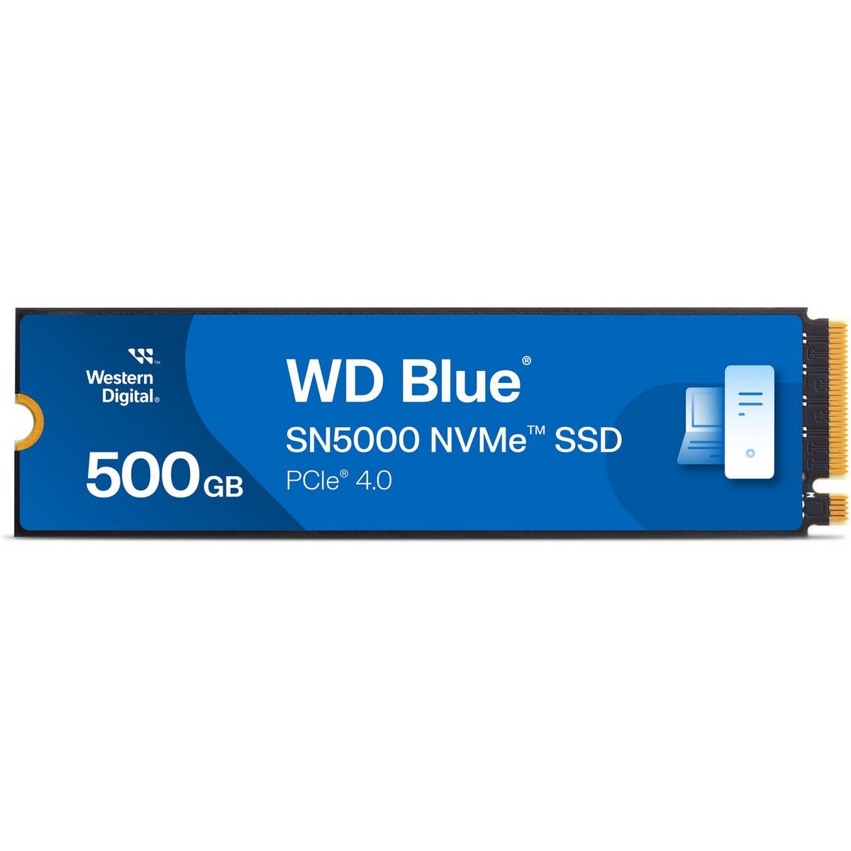 Накопитель SSD WD PCIe 4.0 x4 500GB WDS500G4B0E SN5000 Blue M.2 2280