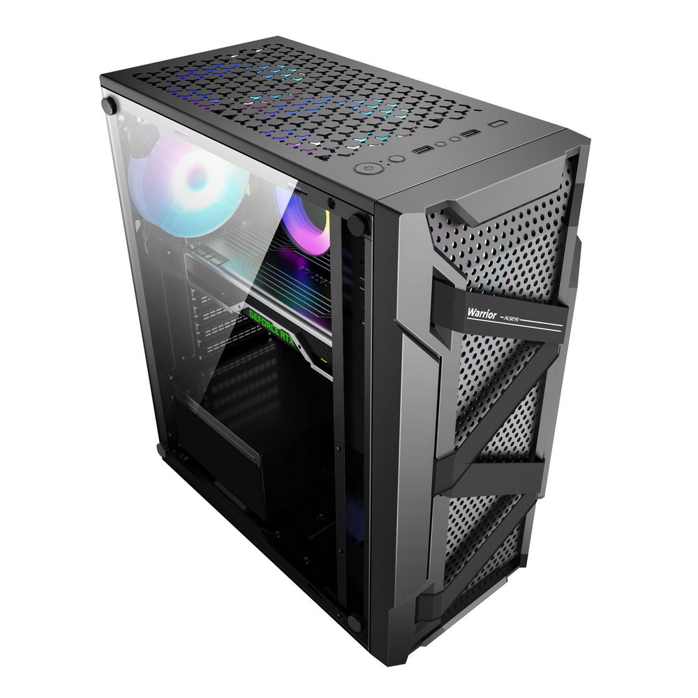 Корпус ALSEYE Warrior-B Mini-ITX/Micro ATX/ATX, USB2.0*2+HD Audio+USB3.0*1, H.D.D.(3.5")*2pcs+S