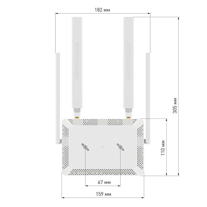 Роутер беспроводной Keenetic Netcraze Explorer 4G (NC-4910) AC1200 10/100BASE-TX/4G cat. 4 белый