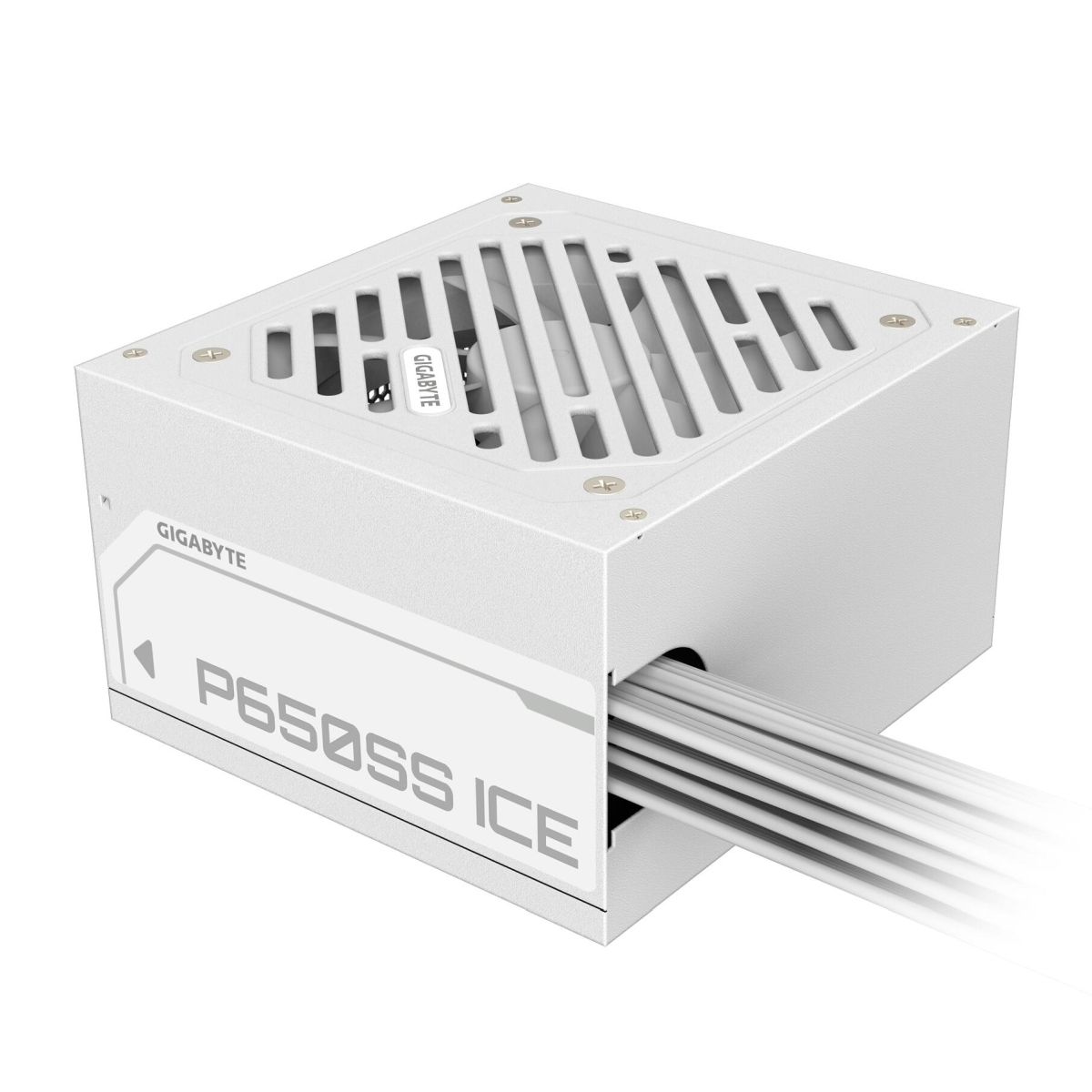 Блок питания ПК Gigabyte P650SS ICE 650W, 80+, SILVER, НЕ модульный, ATX 3.0, White