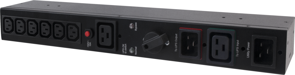 CyberPower MBP20HVIEC6 Байпас 1кВа – 3кВа/ 1U/ IEC C13 x 6/ IEC C19 x 1/ (ШхВхГ) 433 x 51 x 76/ 1,3к