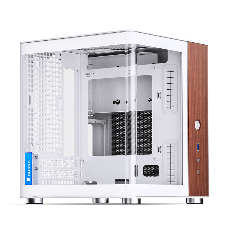 Корпус JONSBO TK-0 White, Desktop SFF, TG, no fan, 1xUSB-A 3.2 + 1xUSB-C 3.2, SFX PSU Support, mITX 