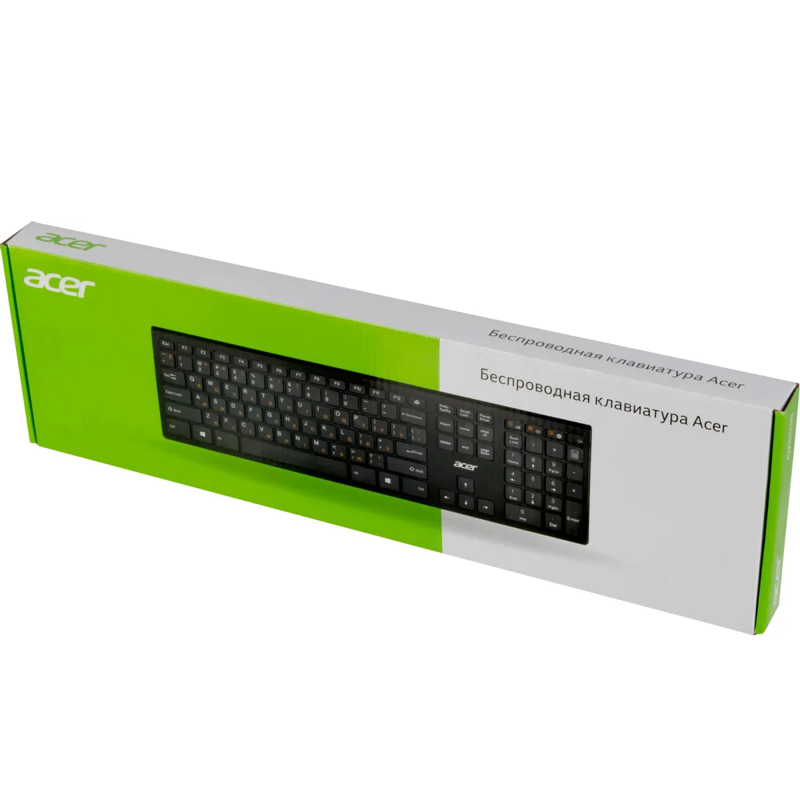 Клавиатура Acer OKR020 черный USB беспроводная slim Multimedia (ZL.KBDEE.004)