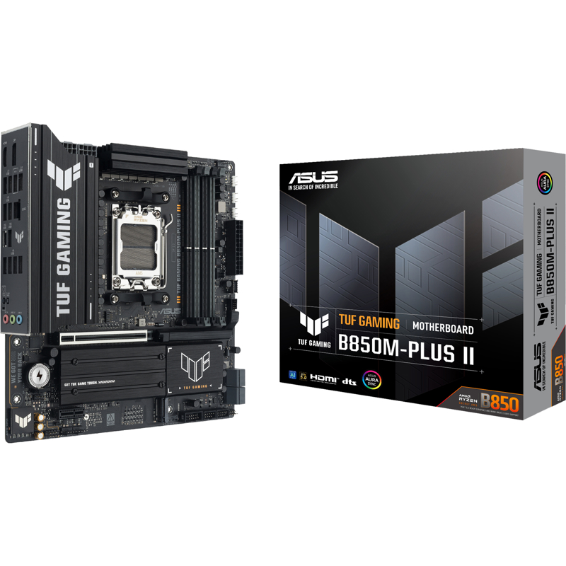 Материнская плата Asus TUF GAMING B850M-PLUS II Socket AM5 AMD B850 4xDDR5 mATX AC`97 8ch(7.1) 2.5Gg
