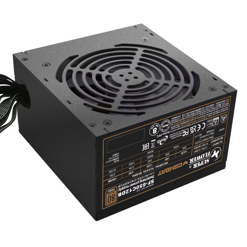 Блок питания Super Flower Combat DB, 650W, ATX, 120mm, 4xSATA, 3xPCI-E(6+2), APFC, 80+ Bronze, non-M
