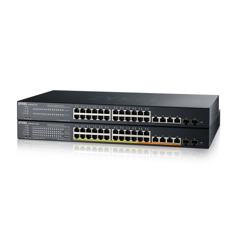 коммутатор Smart L3 Lite коммутатор Zyxel NebulaFlex XMG1930-30, rack 19", 24xRJ-45: 1/2.5G, 4xRJ-45