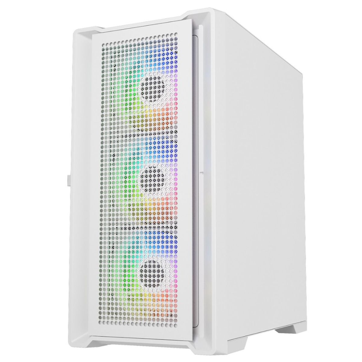 Корпус Powercase Alisio Micro X4W V2, Tempered Glass, 4х 120mm ARGB fans, ARGB HUB, белый, mATX (CAM