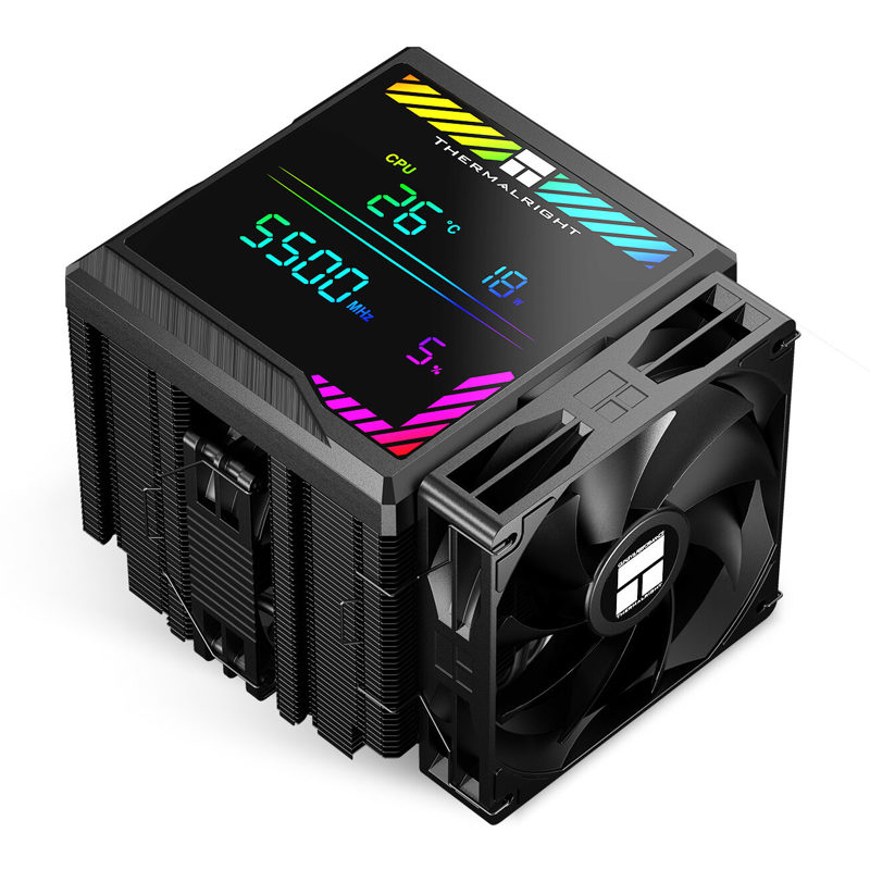 Кулер для процессора Thermalright Peerless Assassin 140 Digital Black (4-pin PWM, 165mm, Ni/Cu, 6x6m