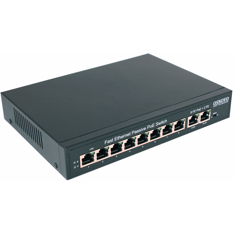 Коммутатор Osnovo SW-21000/A(120W) (L2) 8PoE 120W неуправляемый