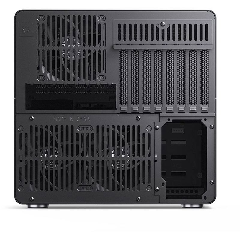 Корпус JONSBO N5, Mini-Tower, 3x120mm, 1xUSB-A 3.0 + 1xUSB-C 3.2, E-ATX, ATX, mATX, mITX Black