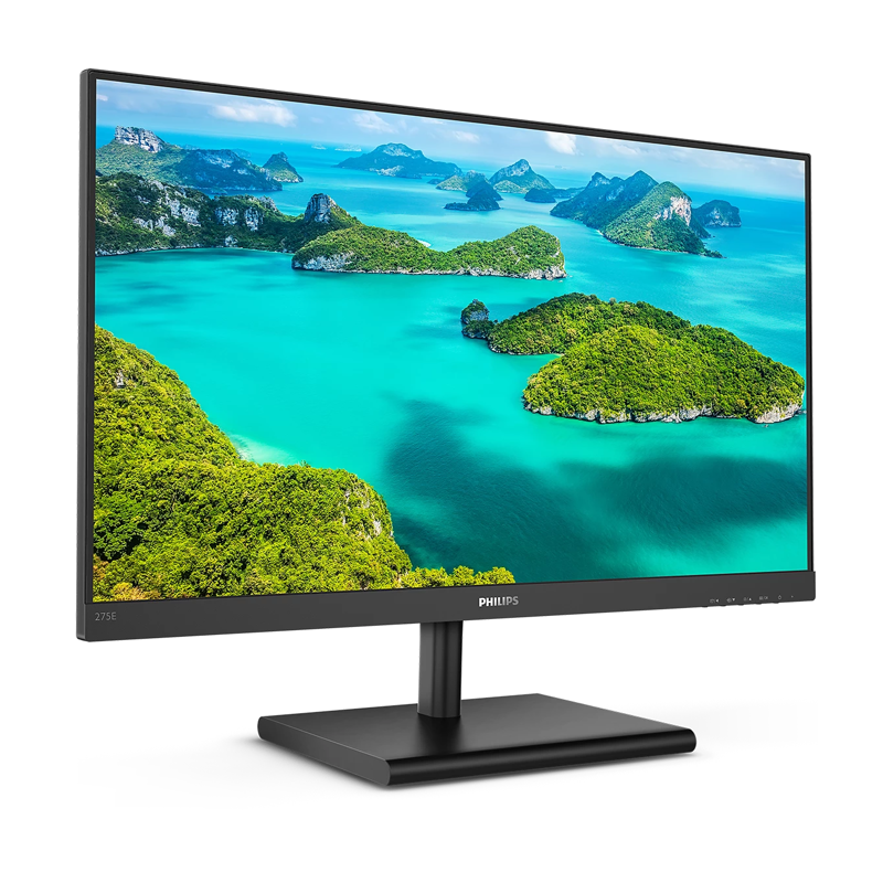 Монитор Philips 27" 275E1S черный IPS LED 16:9 HDMI матовая 1000:1 250cd 178гр/178гр 2560x1440 75Hz 