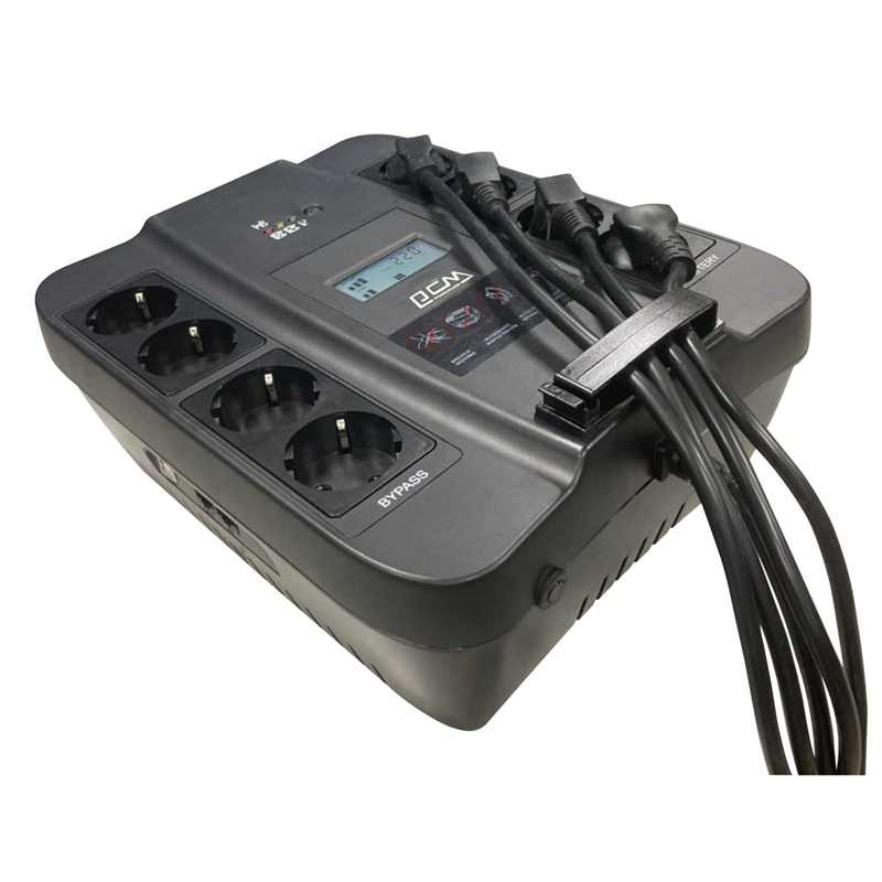 Источник бесперебойного питания Powercom Spider SPD-550U LCD USB 330Вт 550ВА черный