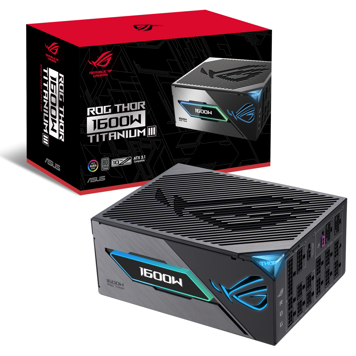 Блок питания ПК ASUS ROG-THOR-1600T3-GAMING /PSU, CE+UK (90YE00V1-B0NA00)