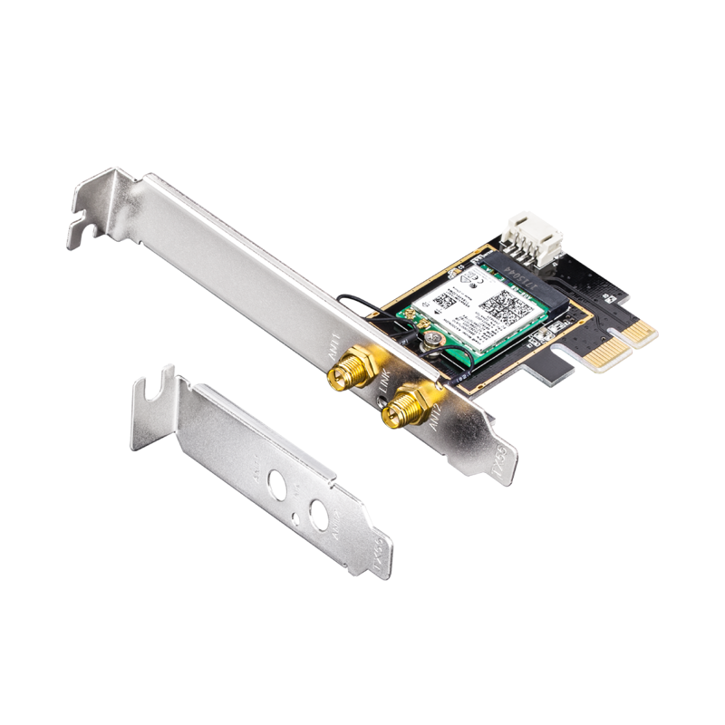 Сетевой адаптер Wi-Fi + Bluetooth Cudy WE3000 AX3000 PCI Express (ант.внеш.съем) 2ант.