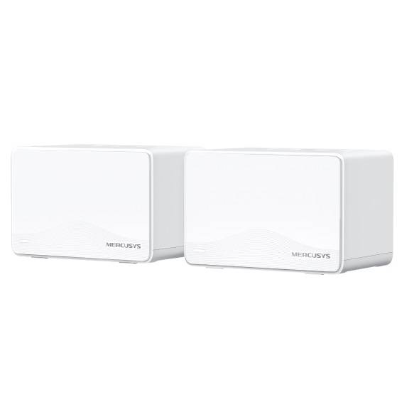 Роутер беспроводной Mercusys Halo H25BE (HALO H25BE(2-PACK)) BE3600 10/100/1000BASE-TX белый (упак.:
