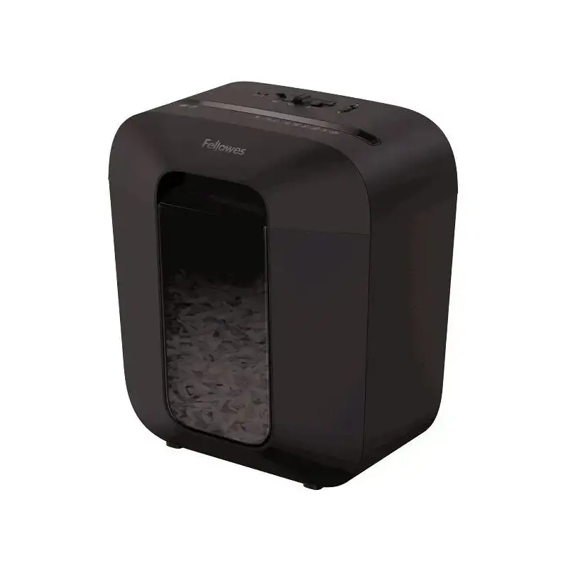 Шредер Fellowes PowerShred LX25 черный (секр.P-4) фрагменты 6лист. 11.5лтр. скрепки скобы пл.карты