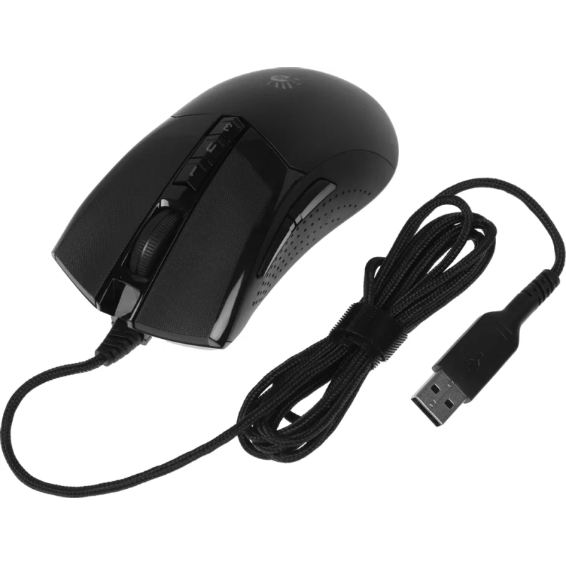 Мышь A4Tech Bloody W90 Max черный оптическая 10000dpi USB 7but (W90 MAX ( STONE BLACK))