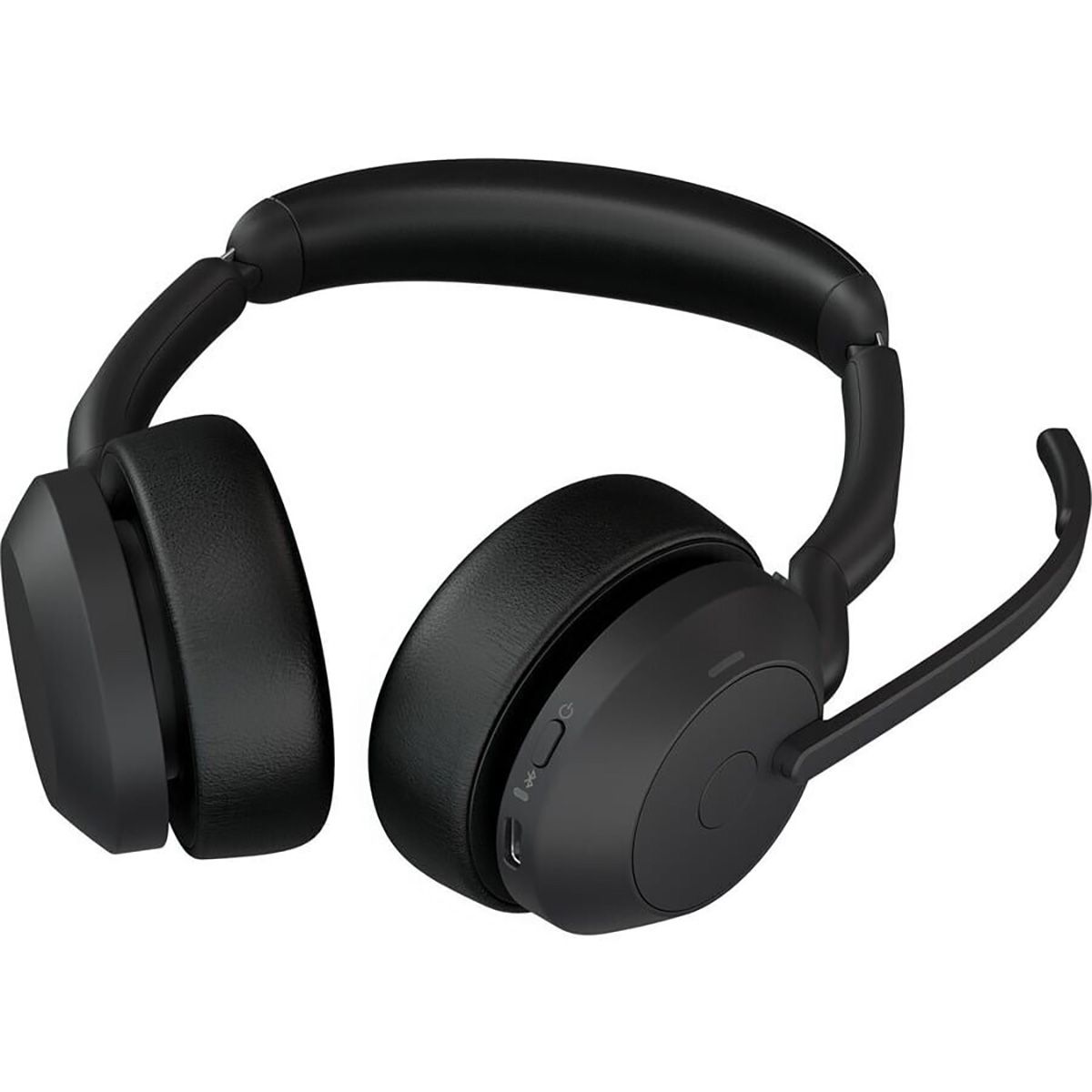 Наушники с микрофоном Jabra Evolve2 55, Link380c MS Stereo черный накладные BT оголовье (25599-999-8