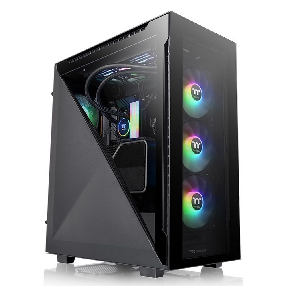 Корпус Thermaltake Divider 500 TG ARGB CA-1T4-00M1WN-01 Black/Win/SPCC/Tempered Glass*4/120mm ARGB F