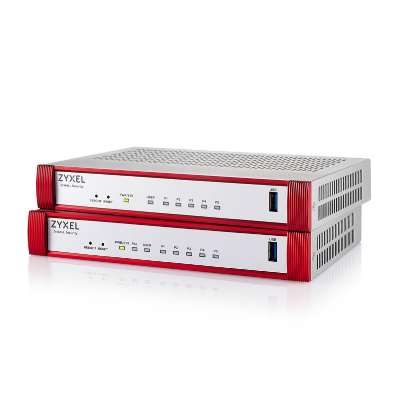 Межсетевой экран Zyxel USG Flex 50H (USGFLEX50H-EUCI01F) 10/100/1000BASE-TX красный