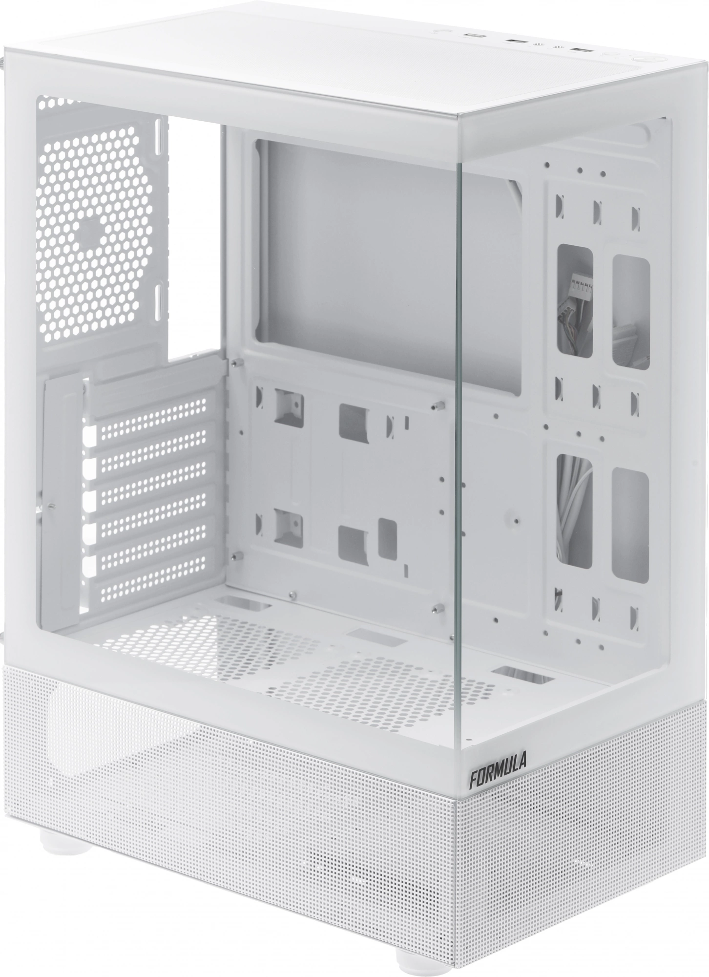 корпус Formula V Line Crystal Z1 White, ATX, Left & Front side Tempered Glass, USB3.0*1, USB2.0*2