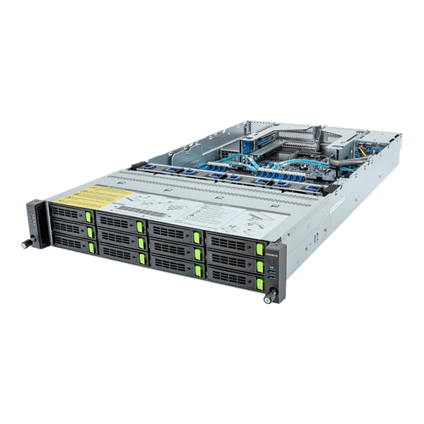 Шасси серверное Gigabyte Server Platform R283-S96 / 2U / 2xIntel (Gen 4/5) / 2xHS / 32xDIMM / 12xLFF