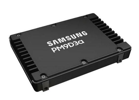 Твердотельный накопитель Samsung SSD PM9D3a, 960GB, U.3(2.5" 15mm), NVMe, PCIe 5.0x4, 3D TLC, R/W 12