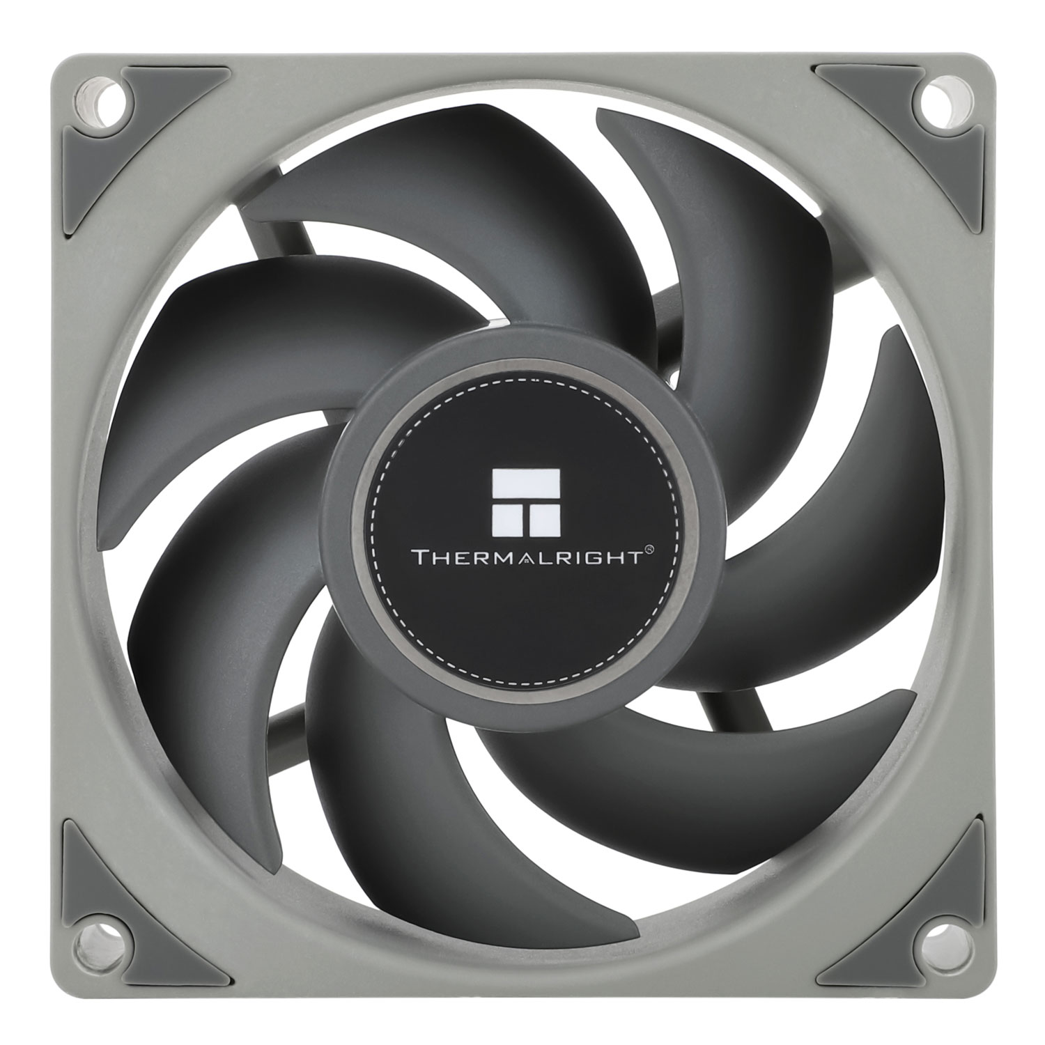 Кулер для корпуса/ Case Cooler Thermalright TL-B8 (80x80x25mm, 4-pin PWM, 34CFM, 24dBA, 2200RPM, Grey)