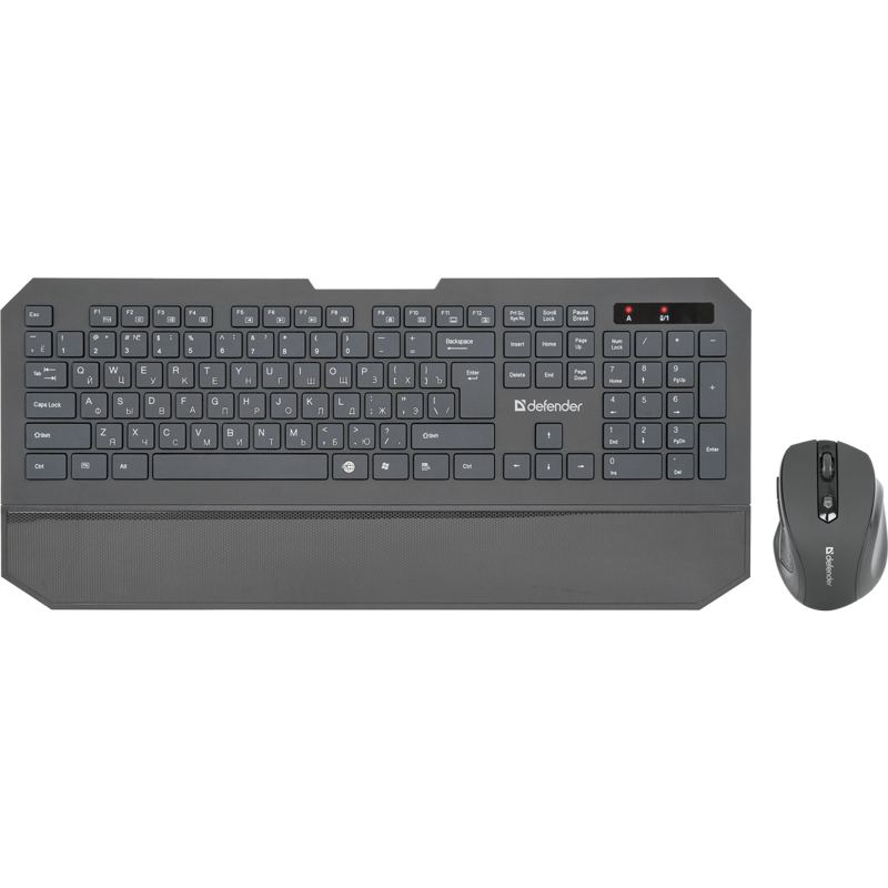 Комплект клавиатура+мышь беспроводной DEFENDER Berkeley C-925 black (USB, 1600 dpi)