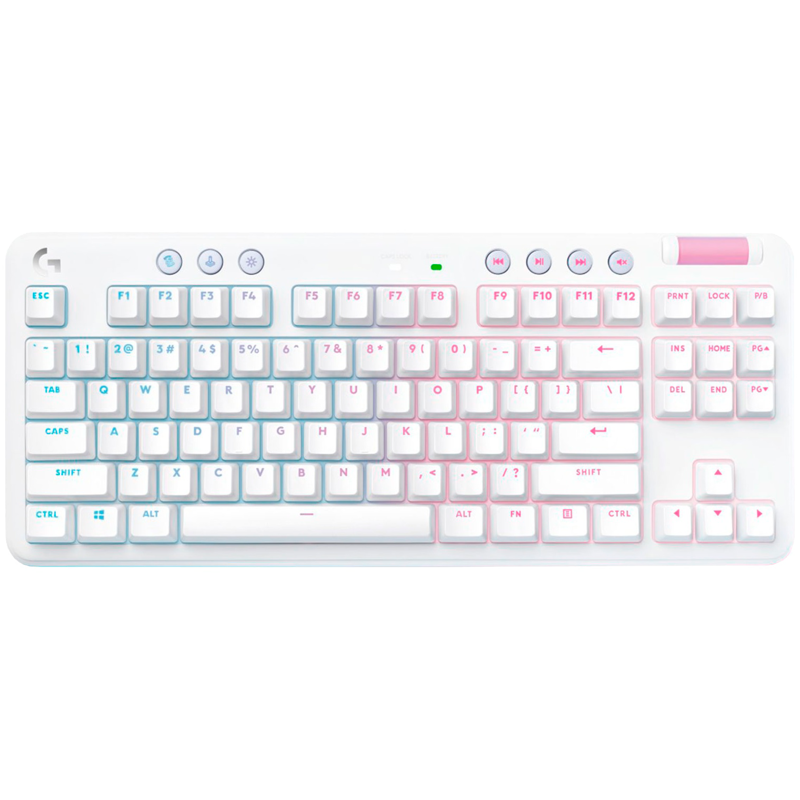 Клавиатура Logitech G715 TKL механическая белый USB беспроводная BT/Radio Multimedia for gamer LED (