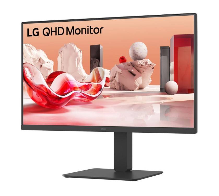 Монитор LG 27" 27BA65QB-B черный IPS LED 16:9 HDMI M/M матовая HAS Piv 1000:1 350cd 178гр/178гр 2560