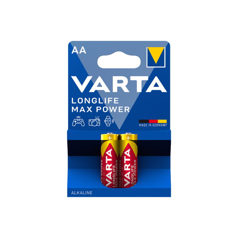 Varta LONGLIFE MAX POWER (MAX TECH) LR6 AA BL2 Alkaline 1.5V (4706)