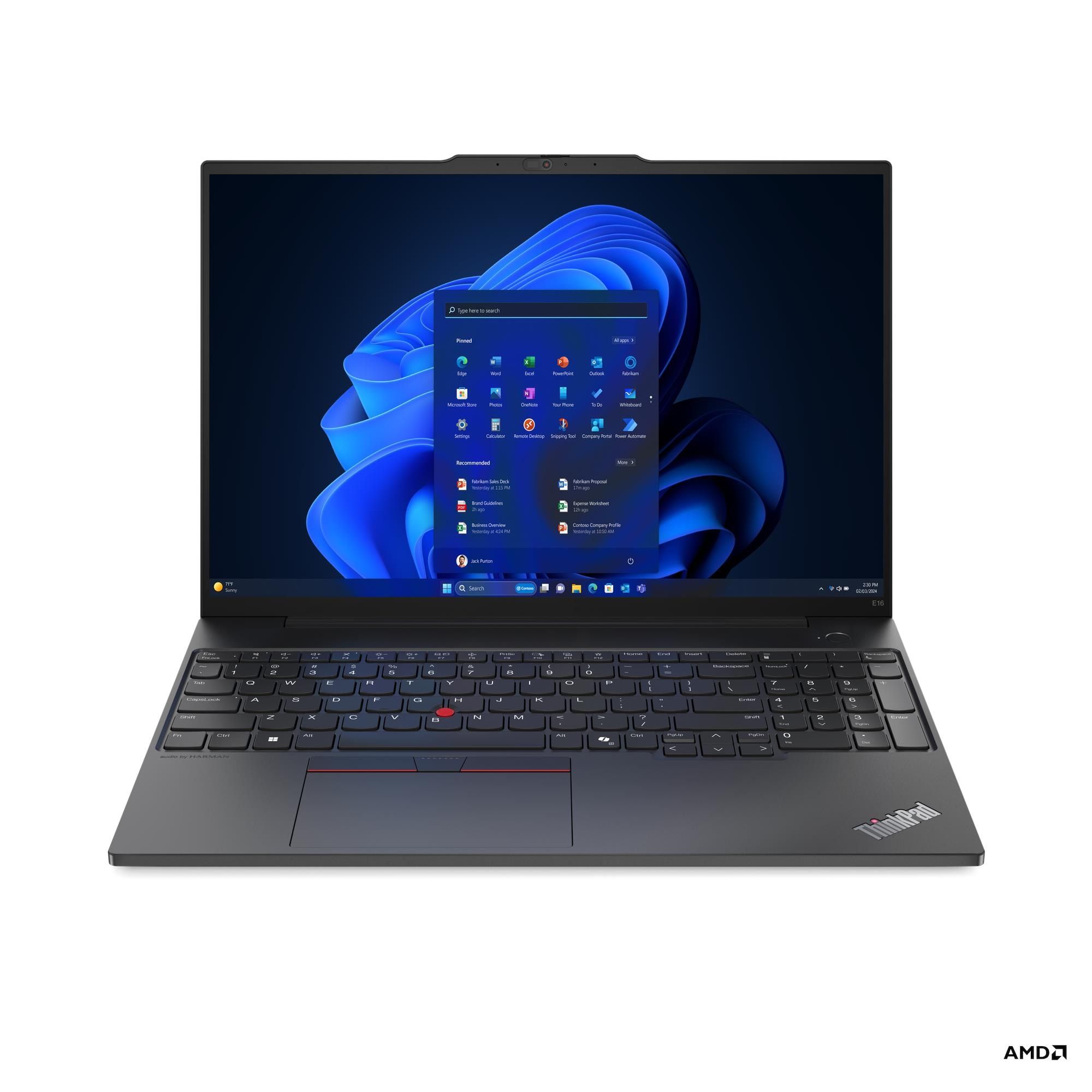 Ноутбук Lenovo ThinkPad E16 Gen 2 (Ryzen 7 7735HS, 16 WUXGA, 16 ГБ, 512 ГБ)