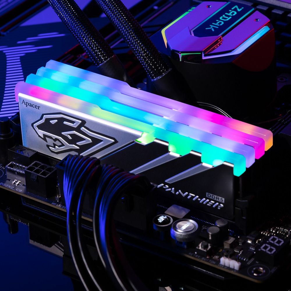Оперативная память Apacer  DDR5  16GB  6000MHz DIMM Panther RGB Gaming Memory CL38 1.35V (Retail) 20
