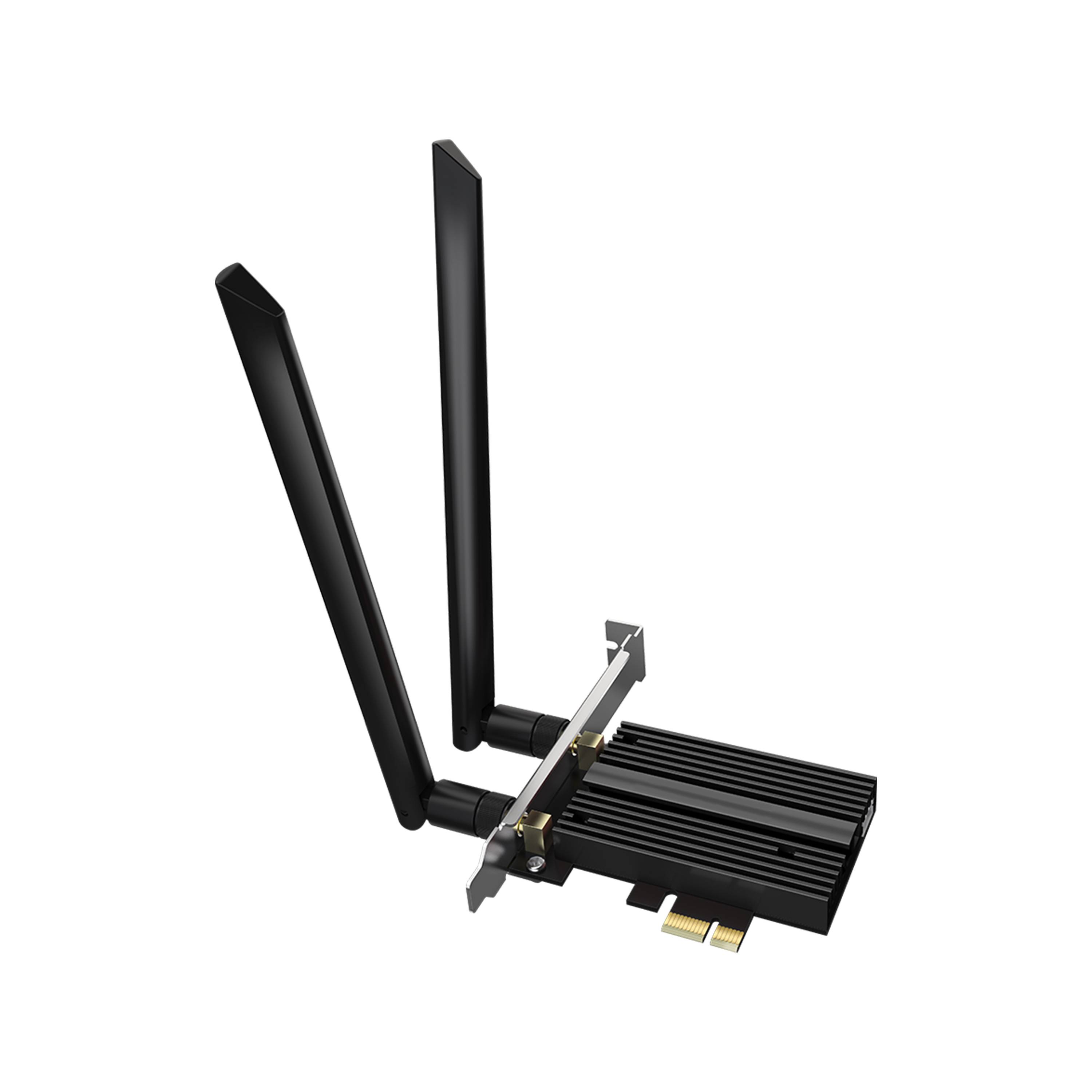 Сетевой адаптер Wi-Fi + Bluetooth Netis F2 АХ5400 PCI Express (ант.внеш.съем) 2ант.